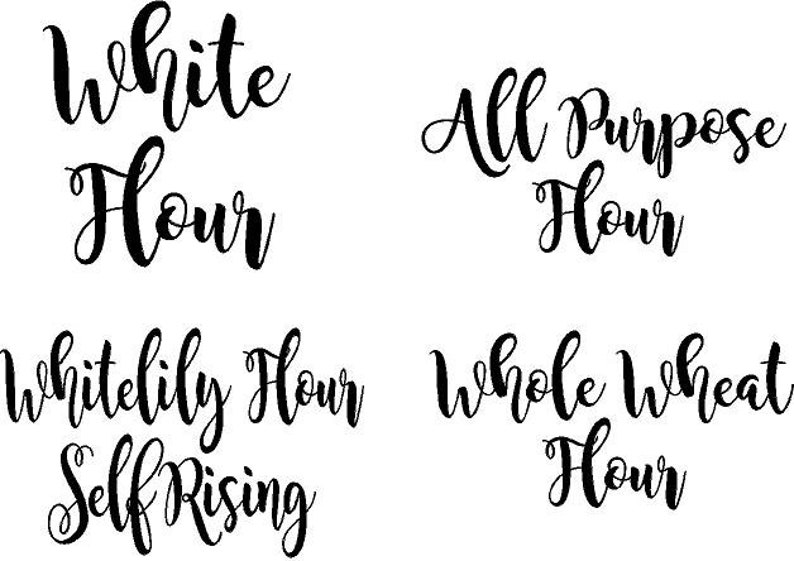 Graphics Lettering Stickers Vinyl Wall Art Custom Canister Labels for Jean Decals