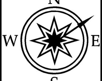 Compass - Vinyl Wall Art, Graphics, Lettering, Decals, Stickers