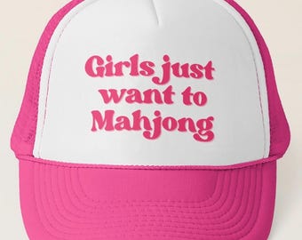 Mahjong Trucker Hat - custom order