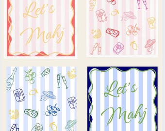 Mahjong Ciao Italian Cocktail Napkins