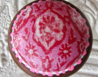 Pink Floral Knobs