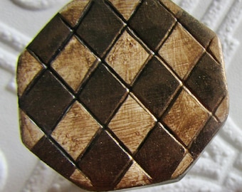 Glazed Checker Knobs