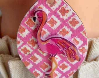 Pink Flamingo Earrings