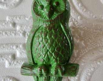 Green Owl Knob