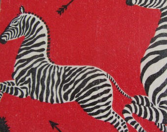 Red Zebra Coasters Set of 4