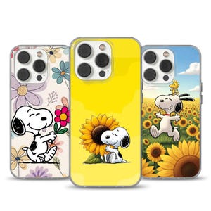 Funda para teléfono con diseño de perro Snoopy, cubierta de gel TPU imagen 1