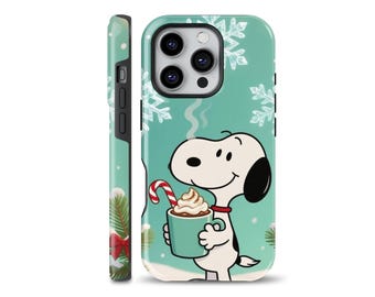 Snoopy Phone Case Cartoon Dog Cover fits iPhone 17 Pro, 15, 13, 16e, Samsung S25, S21, S23 Ultra, Google pixel 10, 8A