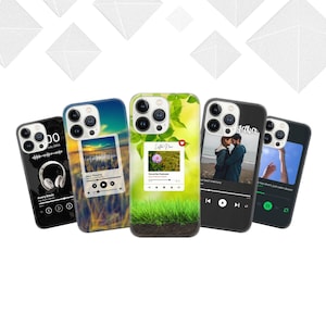 Custom music plaque  Phone Case Song album Cover for iPhone 16e, 15, 14, 13, 12, 11, Google Pixel 9 Pro, 8, 7A, Samsung S25 edge, S24 FE, A7