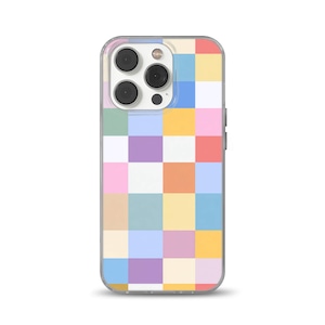iPhone 16e、17 Pro Max、15、14、13、Samsung S25 Edge、A16、Pixel 10、9A 用チェッカーボード フォン ケース |