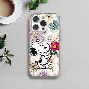 Funda para teléfono con diseño de perro Snoopy, cubierta de gel TPU imagen 5