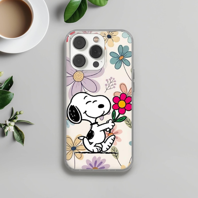 Funda para teléfono con diseño de perro Snoopy, cubierta de gel TPU imagen 5