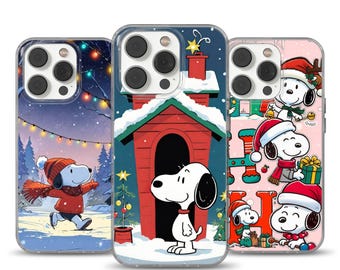 Snoopy Christmas Phone Case: Elegant Holiday Cover (Gel TPU)
