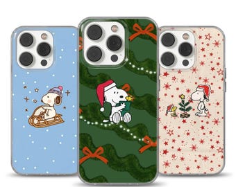 Cartoon Dog Phone Case Snoopy cover for iPhone 16e, 17 Pro Max, 17 Air, Samsung S25 Edge, A16, Pixel 10, 9A