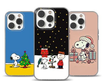 Snoopy Phone Case Christmas cover for iPhone 16e, 17 Pro Max, 17 Air, Samsung S25 Edge, A16, Pixel 10, 9A