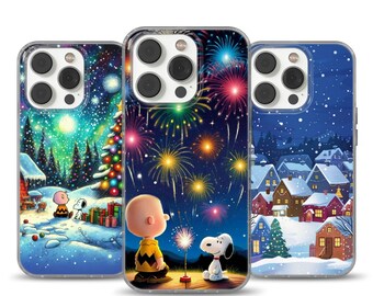 Snoopy Phone Case Xmas cover for iPhone 16e, 17 Pro Max, 17 Air, Samsung S25 Edge, A16, Pixel 10, 9A