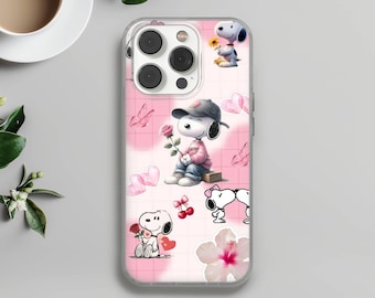 Snoopy Phone Case, Cartoon Dog TPU Cover