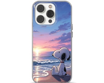CARTOONDOG Phone Case Snoopy SUMMER MagSafe cover fits iPhone 17 Pro, 16e, 14, 13, 17 Air, Samsung S25, iPhone 14 Pro Max Mag Safe