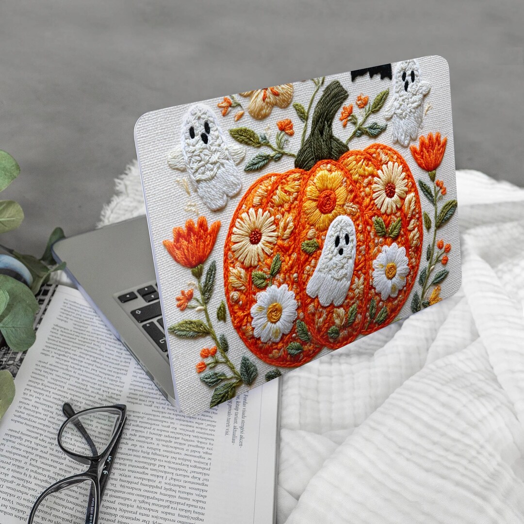 Pumpkin MacBook Case: Halloween Fall Laptop Cover - UV Print - Etsy