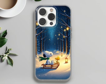 Snoopy Winter Phone Case, Elegant TPU Gel Cover