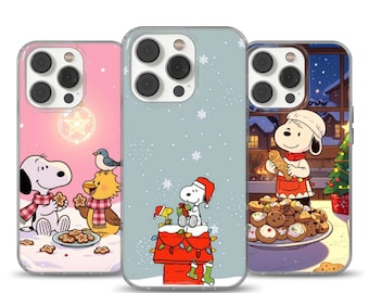 Snoopy Phone Case Christmas cover for iPhone 16e, 17 Pro Max, 17 Air, Samsung S25 Edge, A16, Pixel 10, 9A