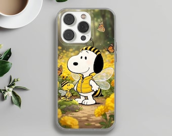 Snoopy Phone Case Cartoon Dog cover for iPhone 16e, 17 Pro Max, 15, 13, Samsung S26, A56, Pixel 10, 9A