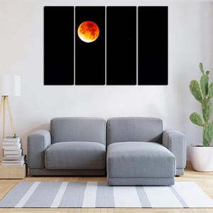 Blutmond Mondfinsternis – Mondfinsternis – Poster für kosmische Träumer – Mond Poster