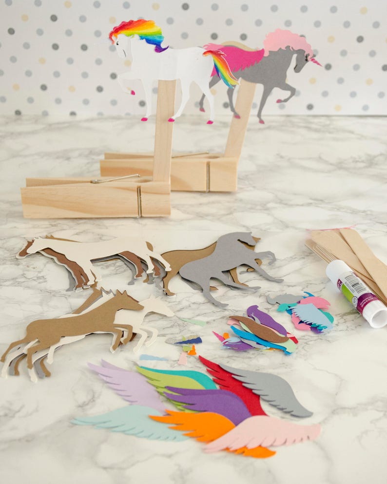 Kids Stocking Stuffer Diy Unicorn Craft Kit For One Set Of 6 Image 0 1