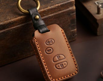 Handmade Leather Key Cover, Toyota Lexus, Land Cruiser, Highlander