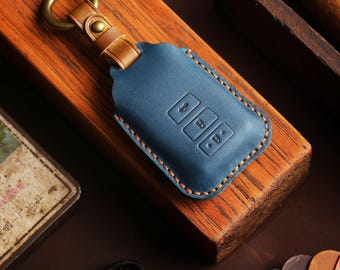 Suitable For Toyota Yaris Key Bag Crazy Horse Leather Pure Handmade Car Key Cover