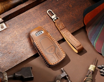 Personalized Audi Car Key Cover, Suitable For Audi A6 Q5 Models,Gift For Him