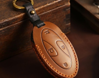 Handcrafted Leather Key Case for Hyundai Vehicles