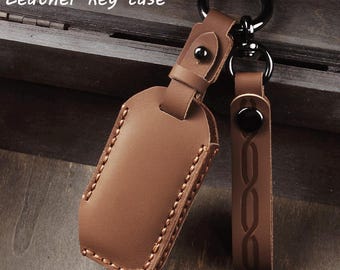 Handcrafted Genuine Leather Car Key Case for Kia Sorento Sportage EV6 (3,4 Buttons)