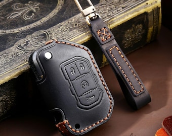 Handmade Key Cover For Jeep Wrangler 2 Buttons 4 Buttons