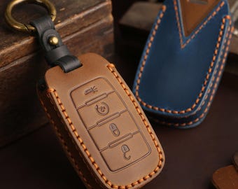 Premium Leather Protective Key Case for GMC Pickup Trucks
