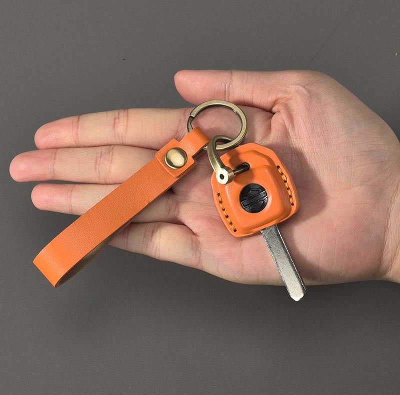 Leather Key Cover for New Harley-davidson Motorcycle Remote and ...