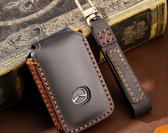 Suitable For Leather Key Cover For Mazda CX ，3 Buttons 4 Buttons