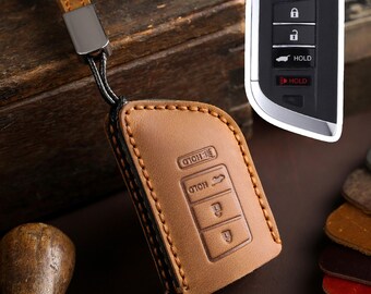 Handcrafted Genuine Leather Protective Key Case for Acura Rlx, Mdx, CDX, TLX-L, and NSX