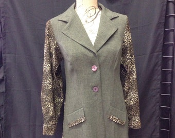 Ladies small upcycled jacket