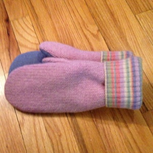 Wool sweater mittens image 1