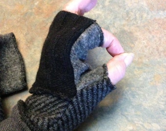 Handmade fingerless gloves