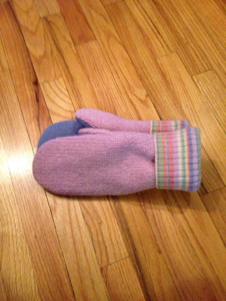 Wool sweater mittens image 1