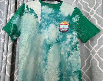 Bleached And Upcycled Gildan T-shirt