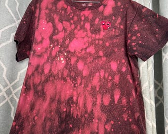 Bleached And Upcycled Gildan T-shirt