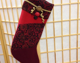 Oversized one of a kind Christmas stocking