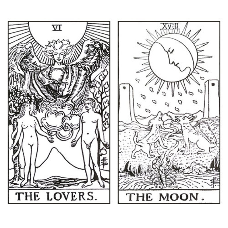 PDF Printable, Color your own tarot deck 22 major arcna Instant Download image 4