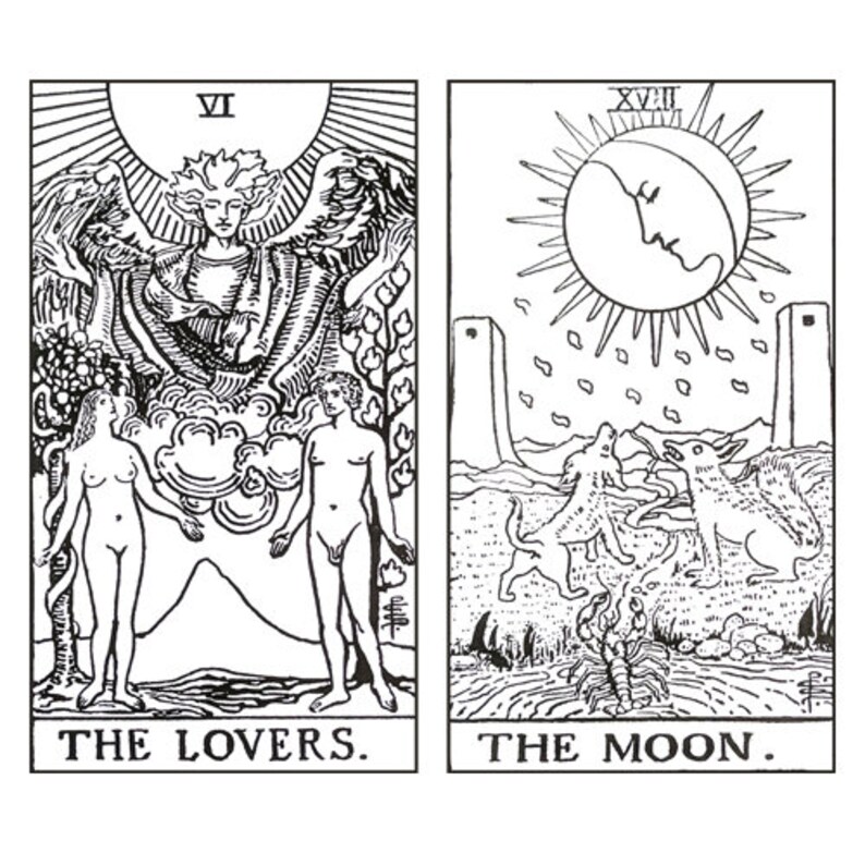 PDF printable Color Your Own Tarot Deck 22 Major Arcna Etsy