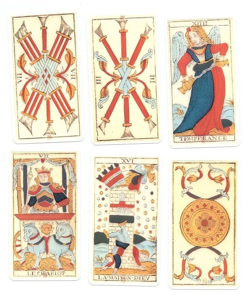 PDF-Printable marseille tarot instant download | Etsy