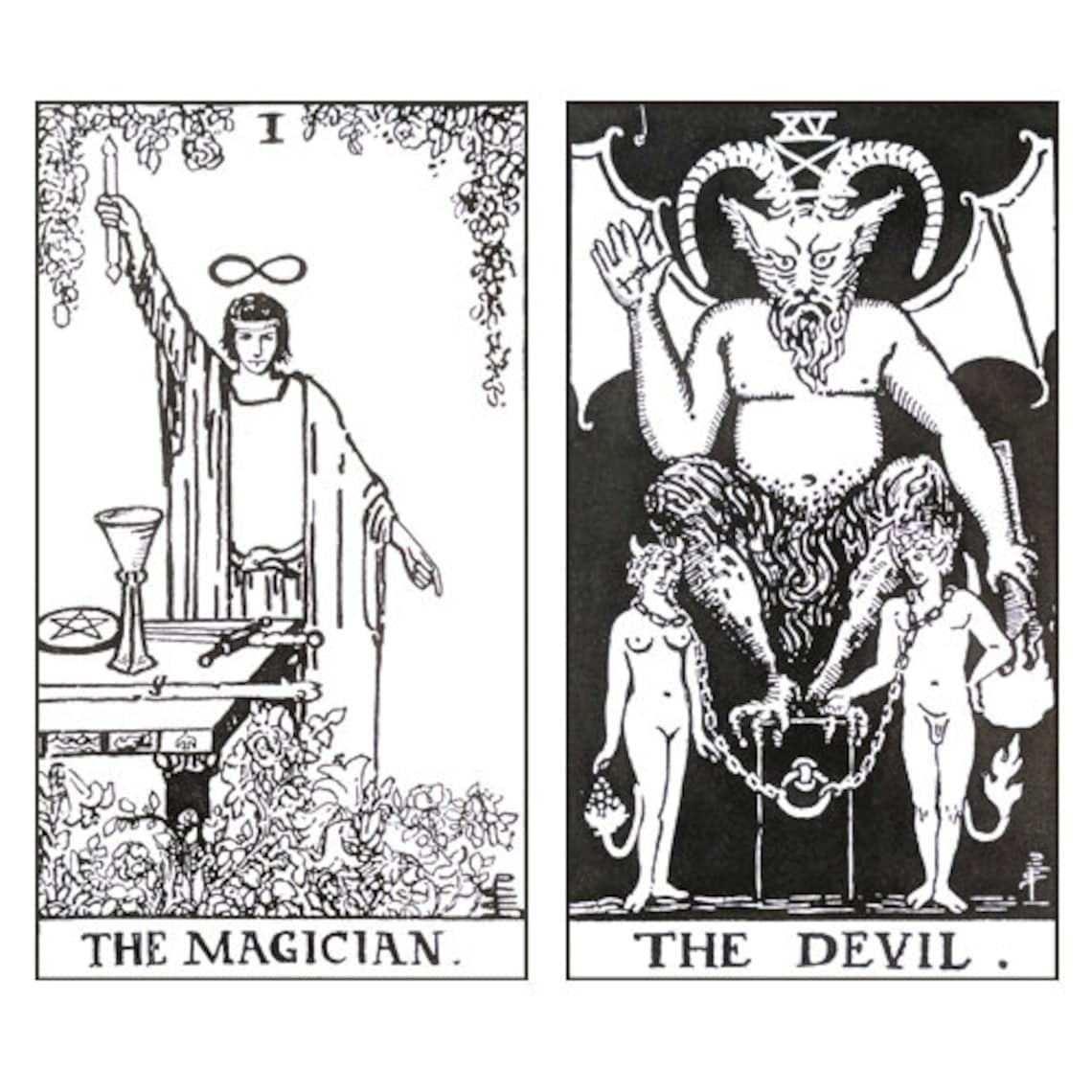 PDF printable Color Your Own Tarot Deck 22 Major Arcna Etsy