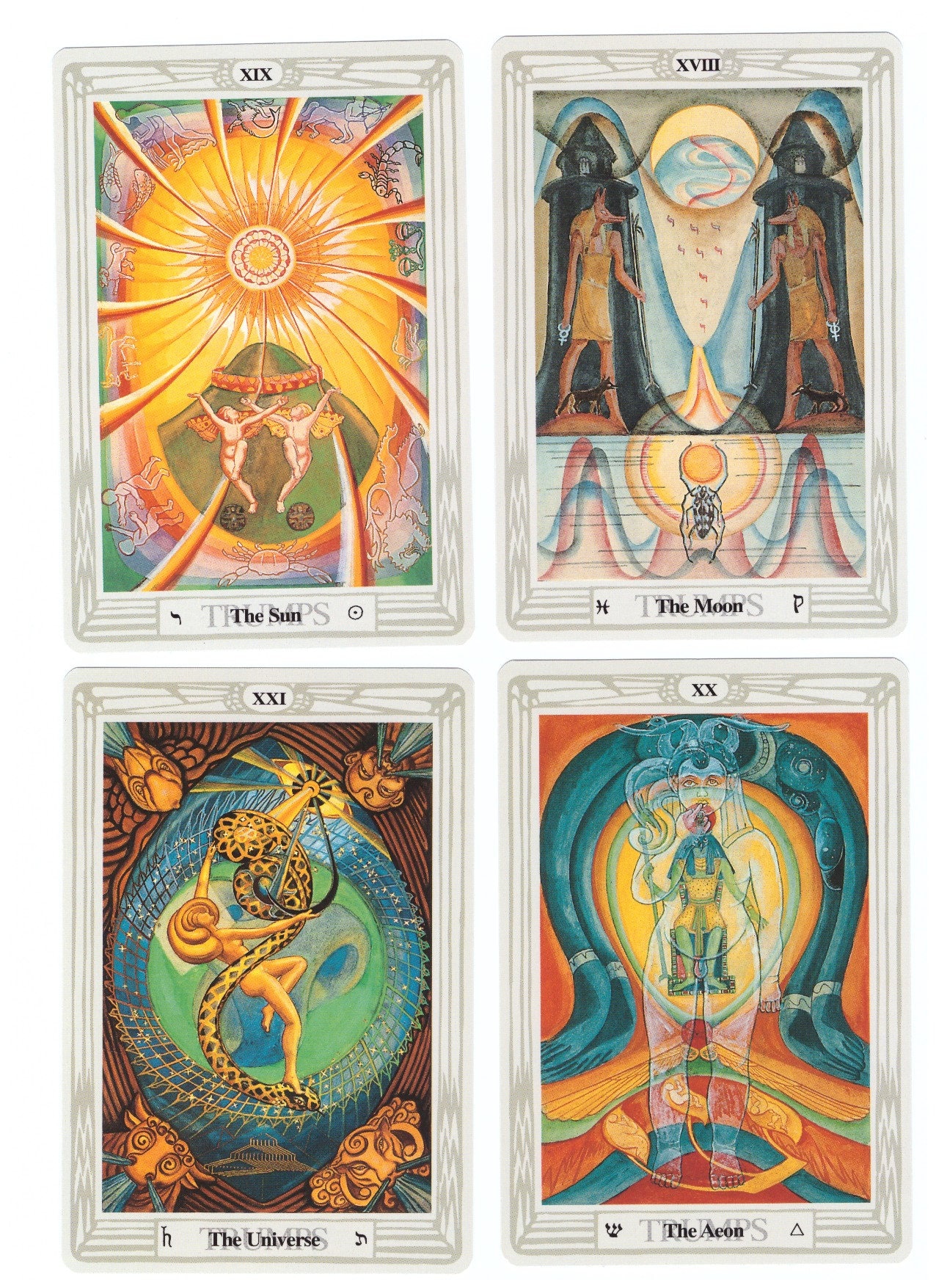 længde Pak at lægge navneord Pdf-printable Thoth 78 Tarot Cards Instant Download - Etsy