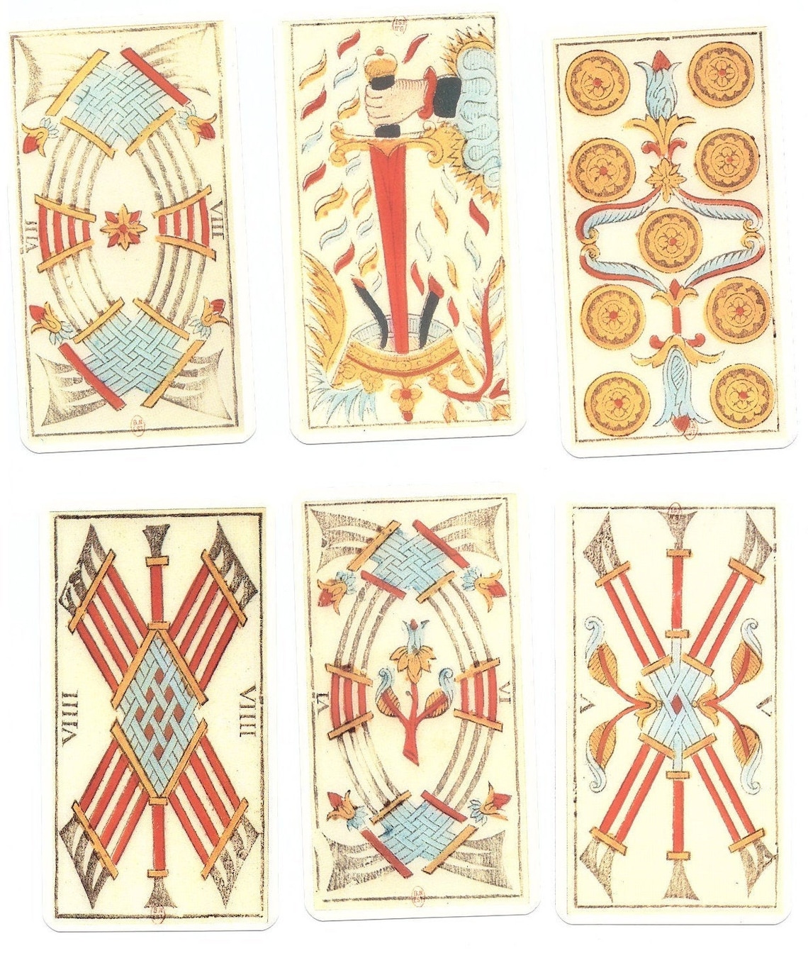 Pdf-printable Marseille Tarot Instant Download | Etsy